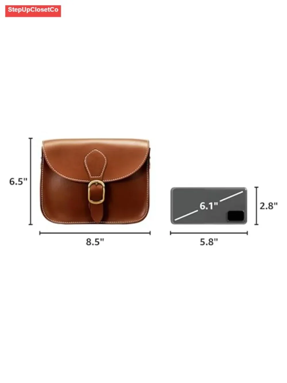 Vintage Crossbody Saddle Bag Faux Leather Satchel Women Casual Purse Vegan